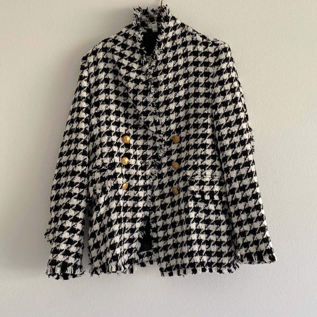 Houndstooth Jacket/Blazer